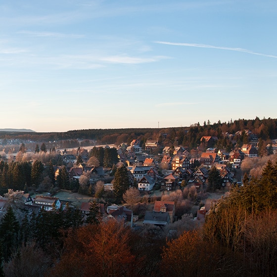 Ortsansicht von Braunlage im Harz