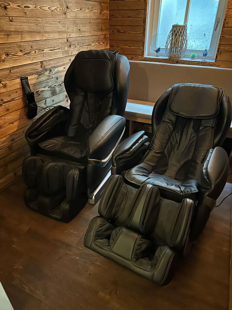 Massagesessel im Wellnessbereich des Designhotel Viktoria