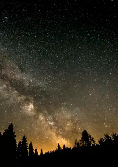 Blick auf den Sternenhimmel von der Sternwarte St. Andreasberg