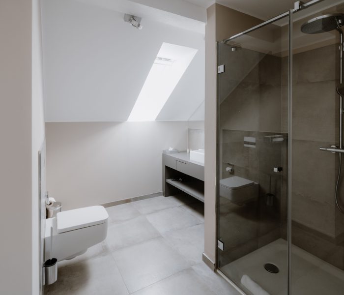 Badezimmer auf höchstem Niveau in der Master Suite am Kurpark