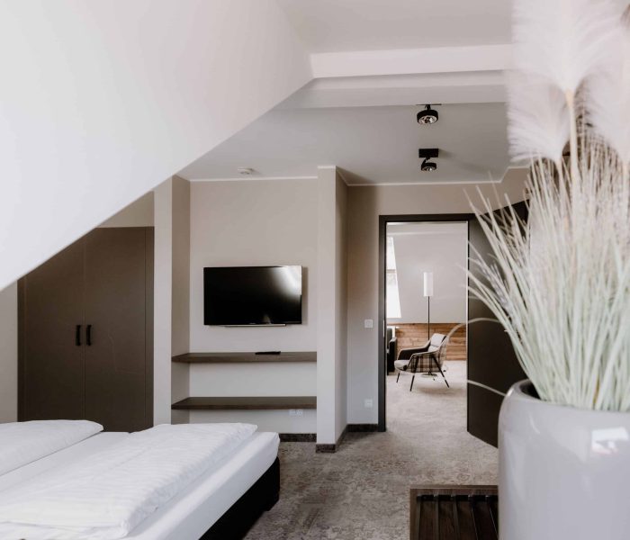 Zusätzlicher Flat-TV in den Schlafzimmern zum Chillen