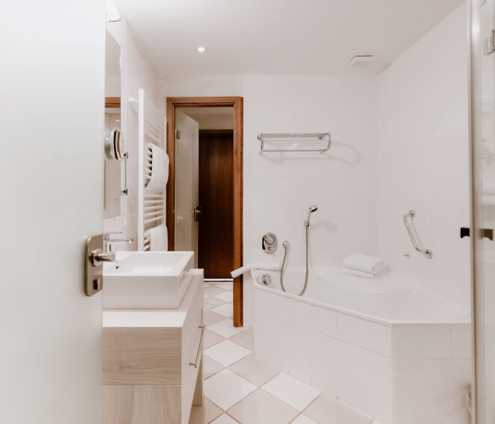 Große Badewanne in unser Bachhaus Suite